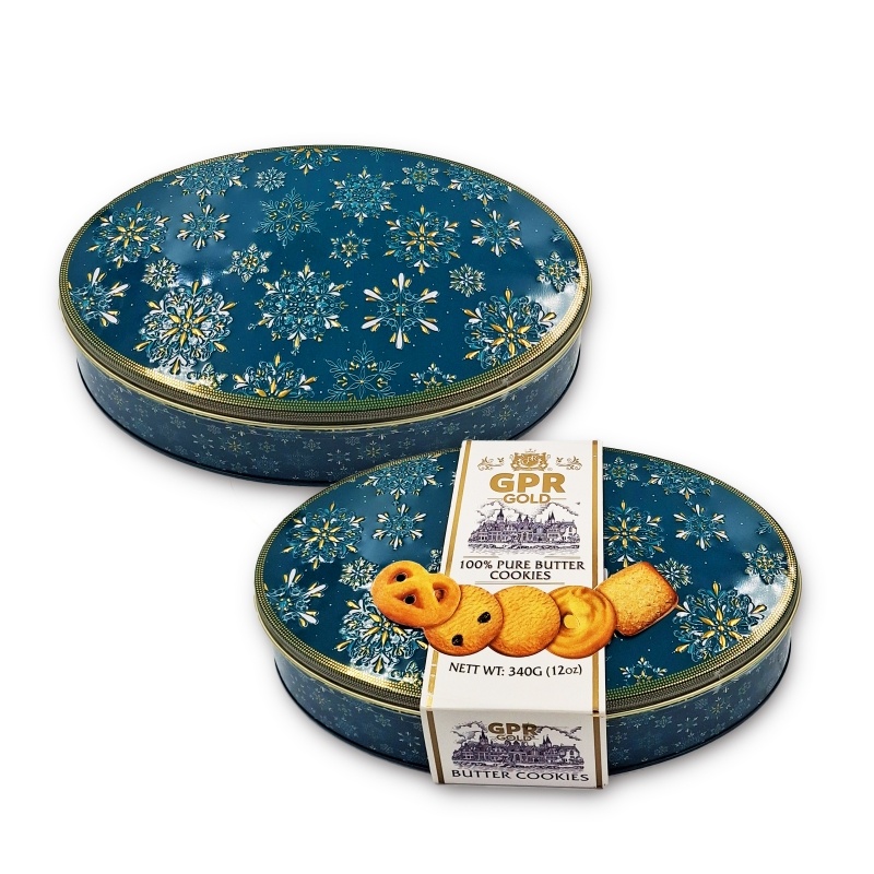 340g GPR Gold pure butter cookies – Christmas design ( জিপিআর গোল্ড পিউর বাটার কুকিজ ক্রিসটমাস ডিজাইন )